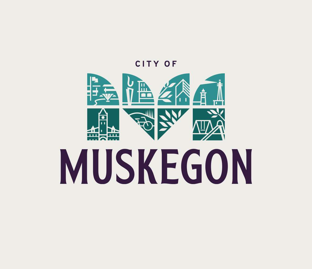city of muskegon logo kindred marketing