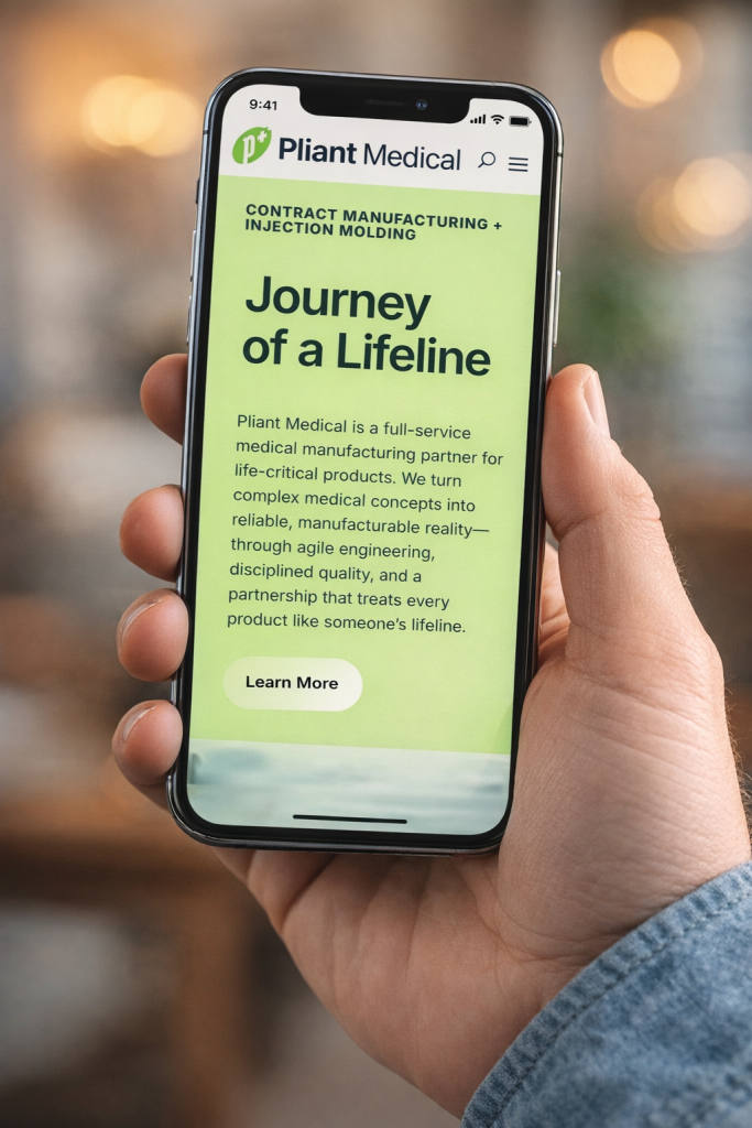 Pliant Medical - Mobile Site Pliant Medical - Kindred Marketing Agency